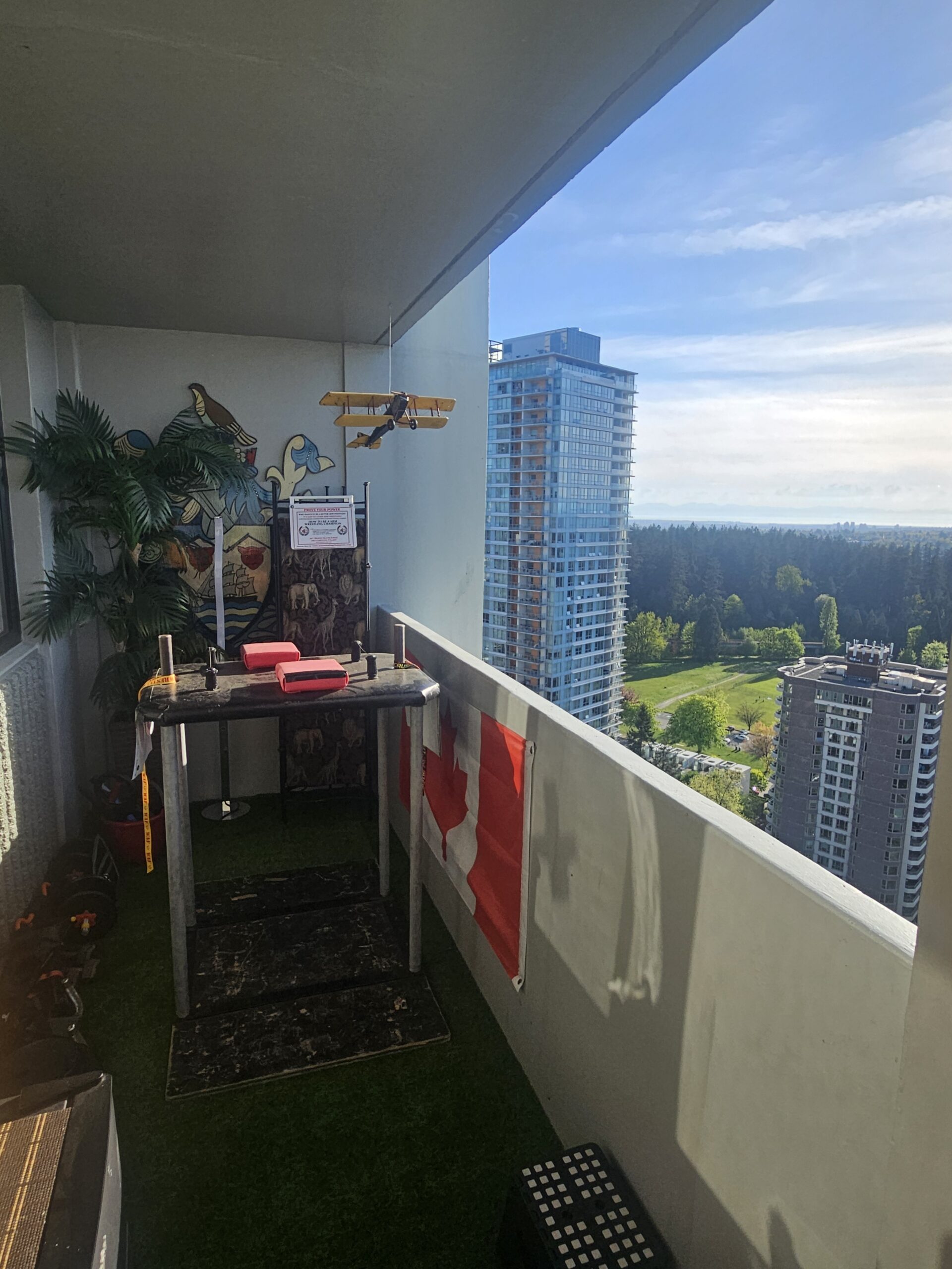 Clayton's training place in Vancouver